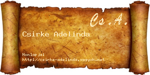 Csirke Adelinda névjegykártya